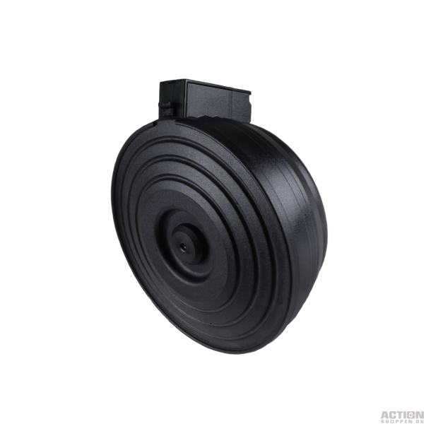 AK, 3500 skuds. Electric drum magasin, Sort.