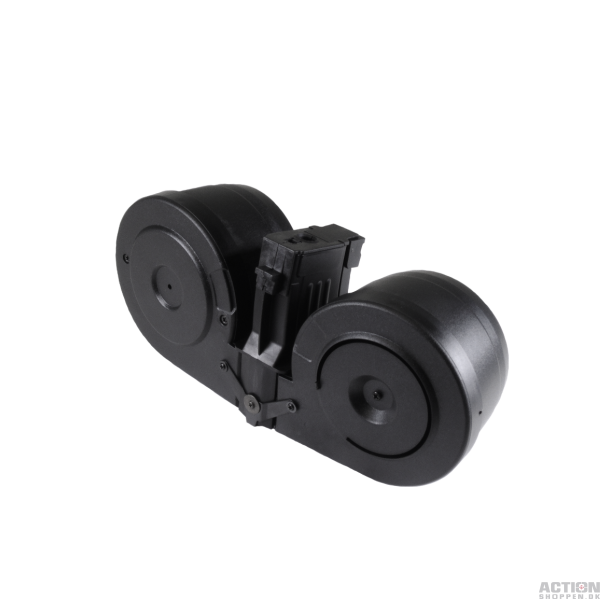 AK, 2500 skuds. Electric drum magasin, Sort.