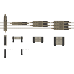 Novritsch Molle Strip Clips til tank lomme - 5 Inch