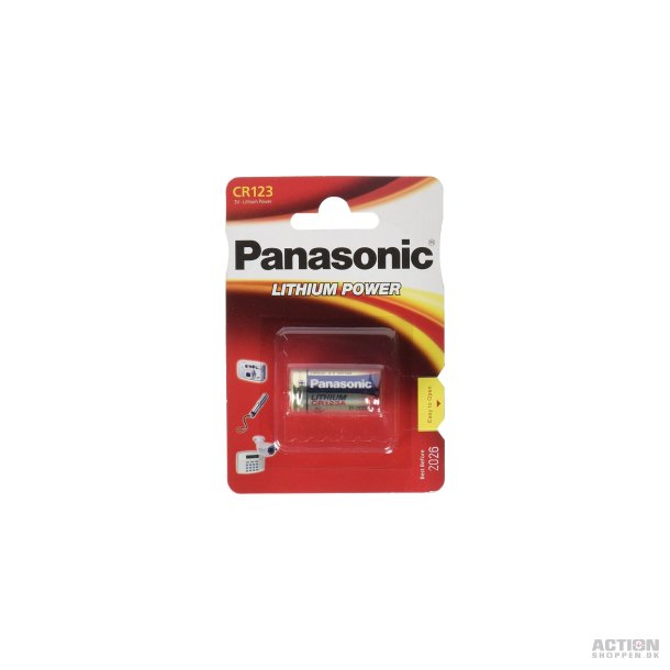 Batteri, Lithium power, CR123, 3V, 1 stk.