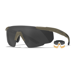 Wiley X - SABER ADVANCED, Glas Gr/Klar/Lys Orange. / Stel Oliven