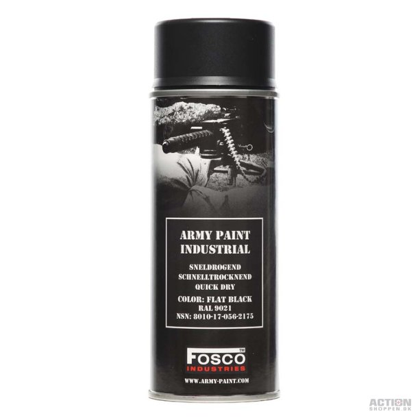 Fosco - Maling Flat Black 400ml