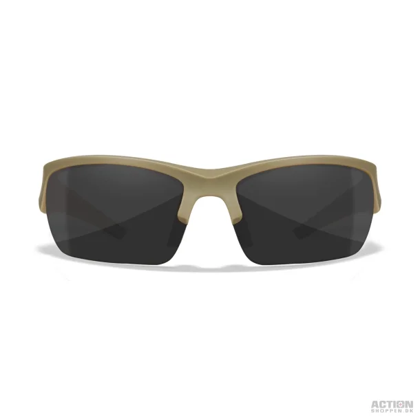 Wiley X - WX VALOR 2.5, Glas Gr/Klar/Lys Orange. / Stel Mat Sandfarve