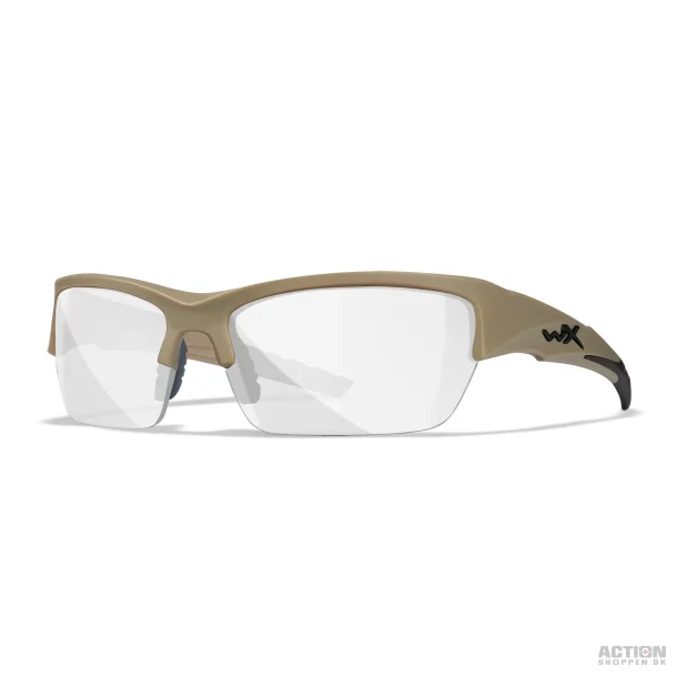 Wiley X - WX VALOR 2.5, Glas Gr/Klar/Lys Orange. / Stel Mat Sandfarve